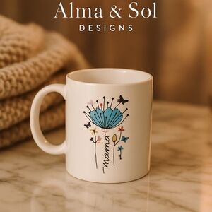 Alma & Sol Designs Floral Mug